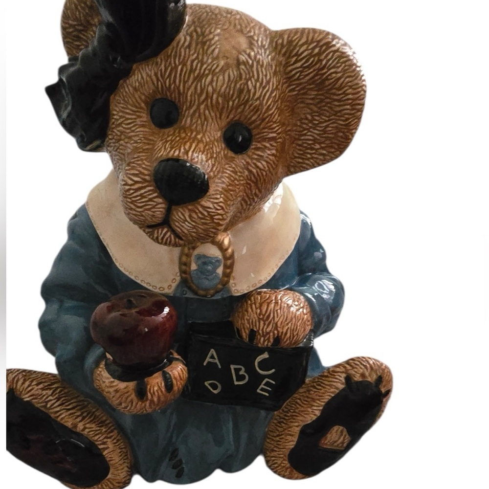 Vintage Boyds Bears Ms Bruins Cookie Jar Original Bearwear Pottery